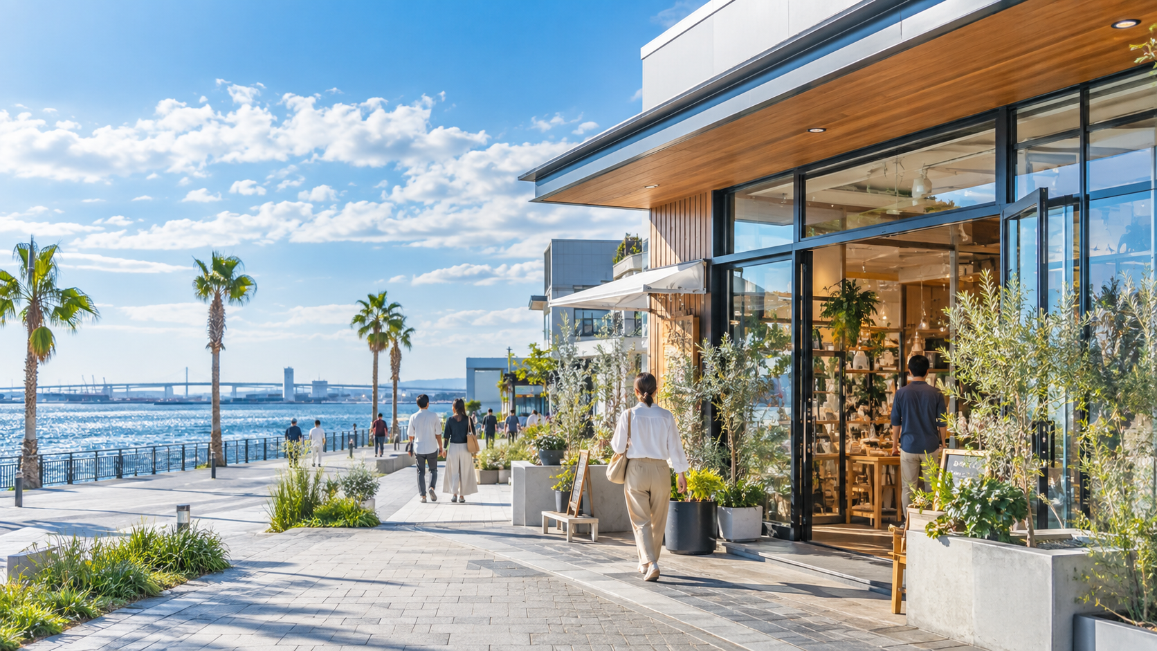 海辺の店舗